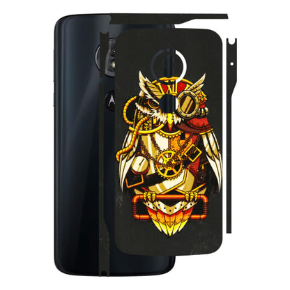 Motorola Phone Skins (All Models) - Classy Smart Owl - 3D Embossed Finish (L-144) Motorola Moto G6 Play