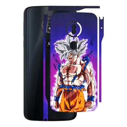 Motorola Phone Skins (All Models) - Goku Purple Anime - 3D Embossed Finish (L-147) Motorola Moto G6 Play