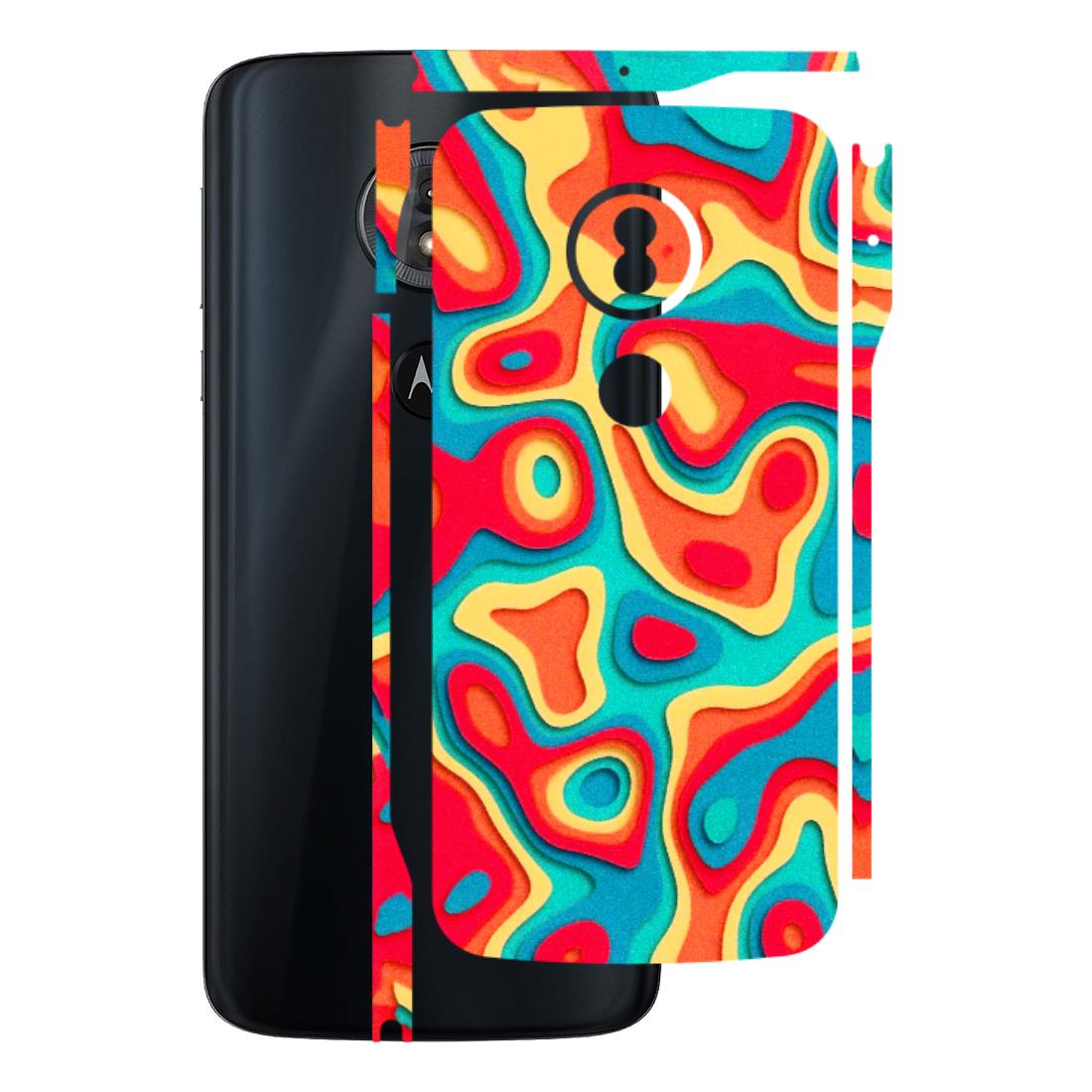 Motorola Phone Skins (All Models) - Abstract Swirl - 3D Embossed Finish (L-150) Motorola Moto G6 Play