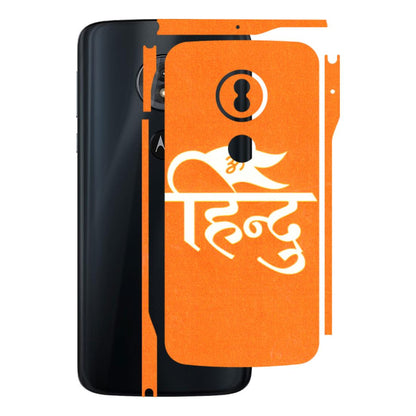 Motorola Phone Skins (All Models) - Hindu Kesari - 3D Embossed Finish (L-154) Motorola Moto G6 Play