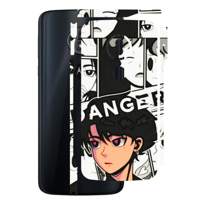 Motorola Phone Skins (All Models) - Danger Anime - 3D Embossed Finish (L-155) Motorola Moto G6 Play