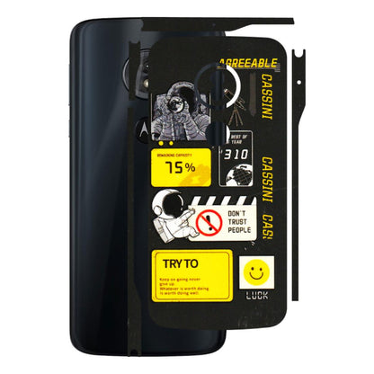 Motorola Phone Skins (All Models) - Black Cassini - 3D Embossed Finish (L-161) Motorola Moto G6 Play