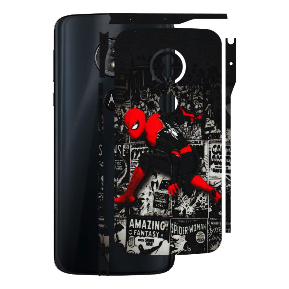 Motorola Phone Skins (All Models) - SpiderMan New - 3D Embossed Finish (L-162) Motorola Moto G6 Play