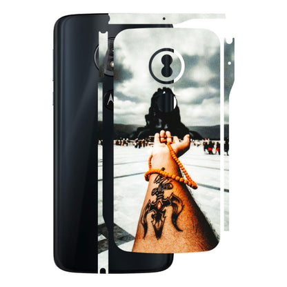 Motorola Phone Skins (All Models) - Jai Adiyogi Mahakaal - 3D Embossed Finish (L-164) Motorola Moto G6 Play
