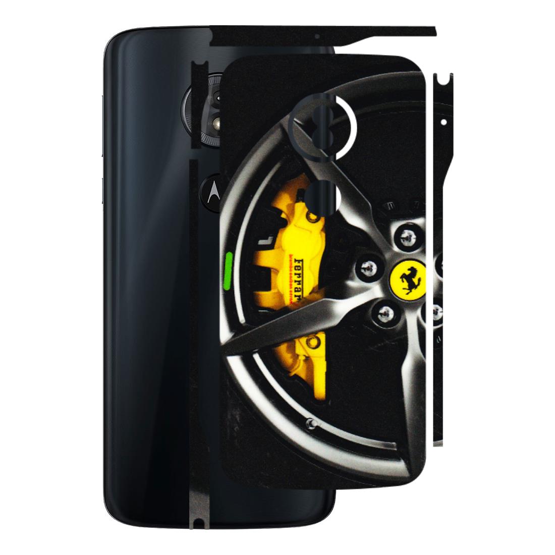 Motorola Phone Skins (All Models) - Ferrari Wheel Alloy - 3D Embossed Finish (L-173) Motorola Moto G6 Play