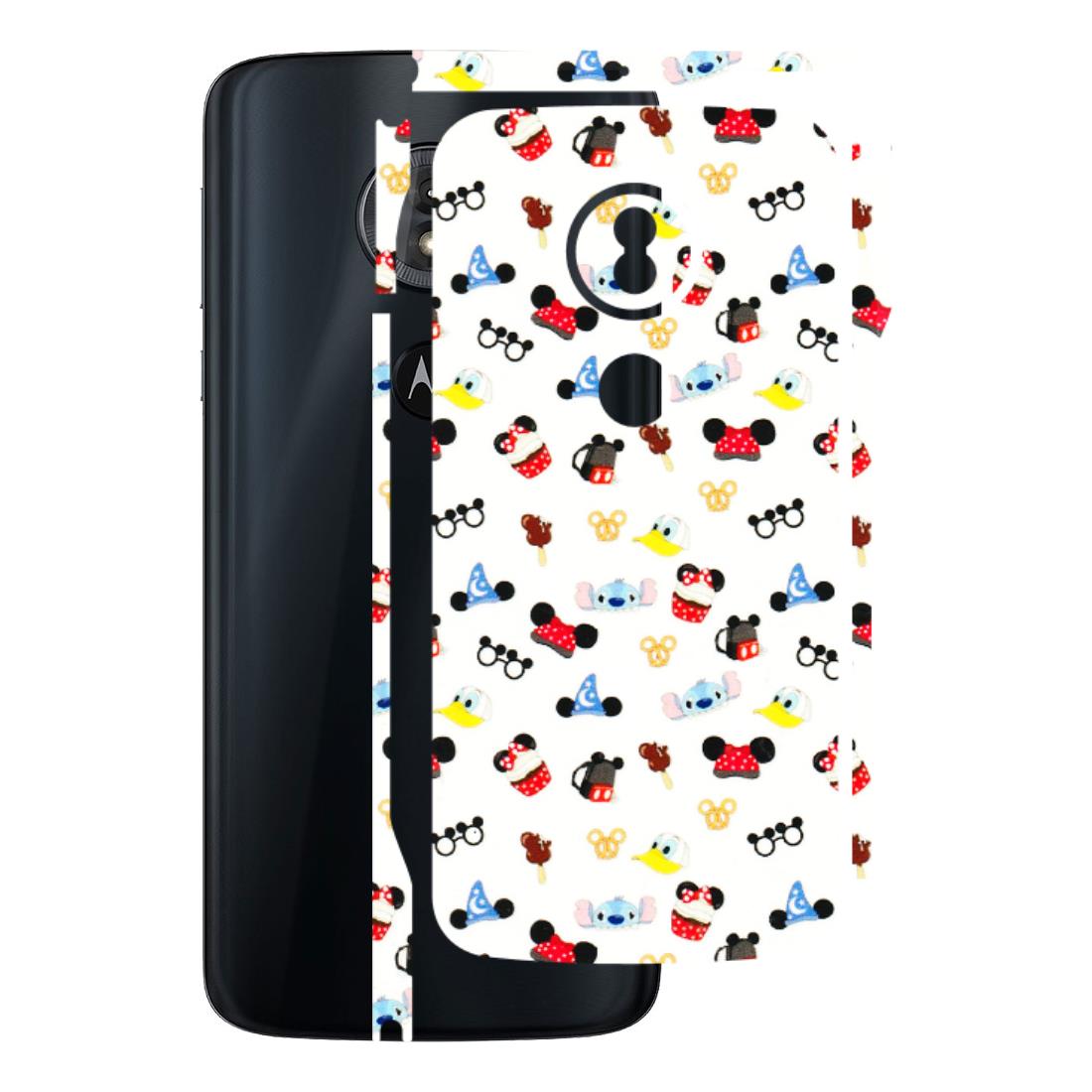 Motorola Phone Skins (All Models) - Minnie Mouse & Donald Doodles s - 3D Embossed Finish (L-194) Motorola Moto G6 Play