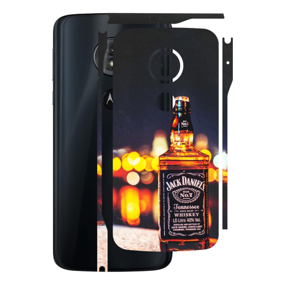 Motorola Phone Skins (All Models) - JD Whiskey Bottle - 3D Embossed Finish (L-20) Motorola Moto G6 Play