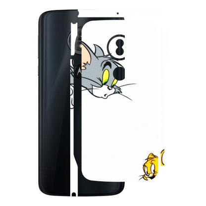 Motorola Phone Skins (All Models) - Cute Tom And Jerry - 3D Embossed Finish (L-220) Motorola Moto G6 Play