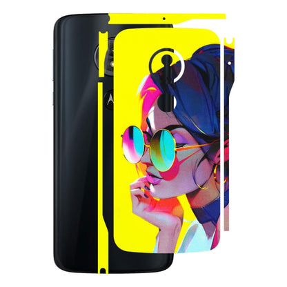 Motorola Phone Skins (All Models) - Bold Stylish Girl - 3D Embossed Finish (L-222) Motorola Moto G6 Play