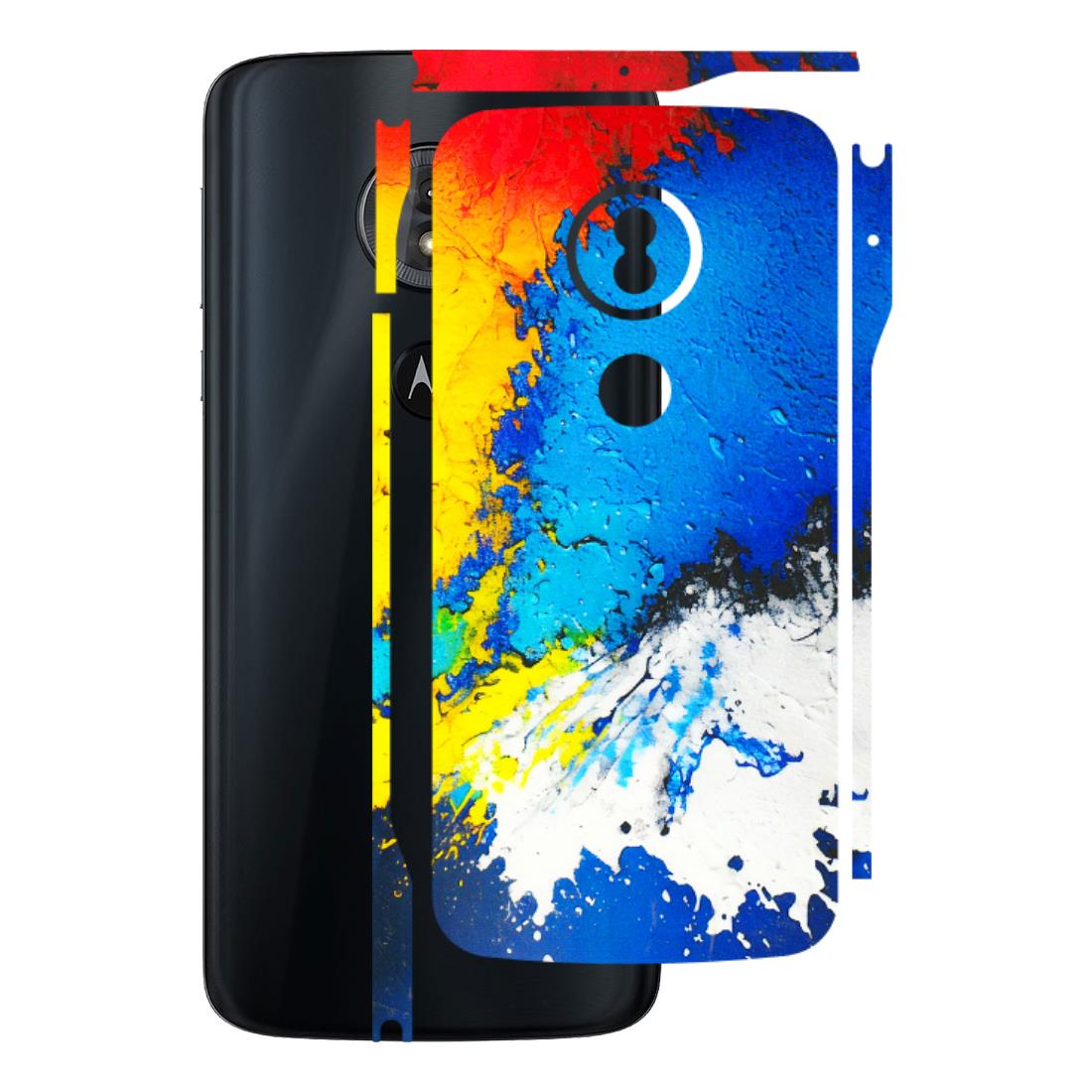 Motorola Phone Skins (All Models) - Acrylic Paint Spill - 3D Embossed Finish (L-229) Motorola Moto G6 Play