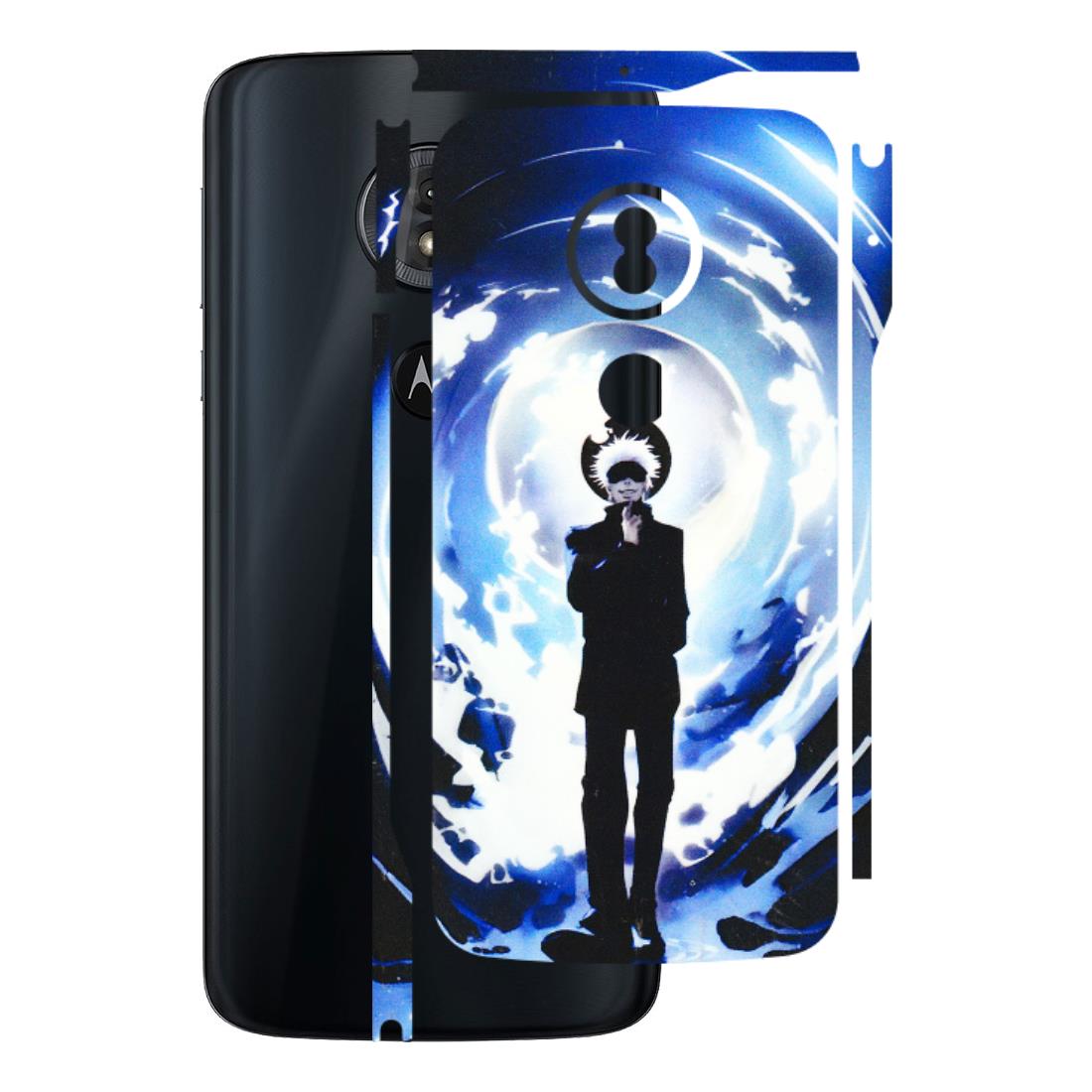 Motorola Phone Skins (All Models) - Satoru Gojo Dark Blue - 3D Embossed Finish (L-235) Motorola Moto G6 Play