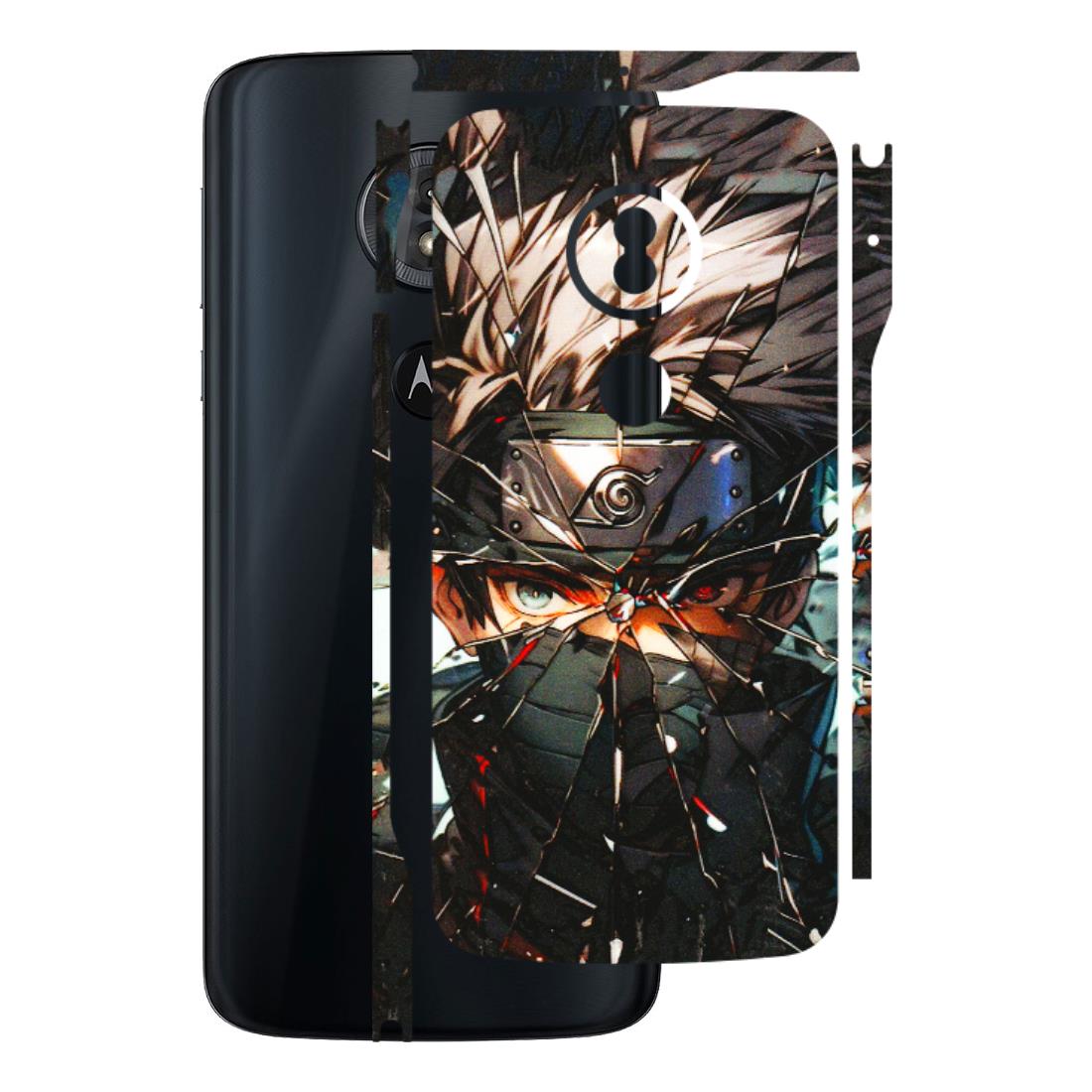 Motorola Phone Skins (All Models) - Kakashi Shattered Glass Effect - 3D Embossed Finish (L-237) Motorola Moto G6 Play