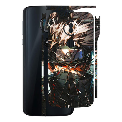 Motorola Phone Skins (All Models) - Kakashi Shattered Glass Effect - 3D Embossed Finish (L-237) Motorola Moto G6 Play