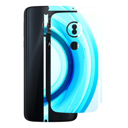 Motorola Phone Skins (All Models) - The Blue Curve - 3D Embossed Finish (L-244) Motorola Moto G6 Play