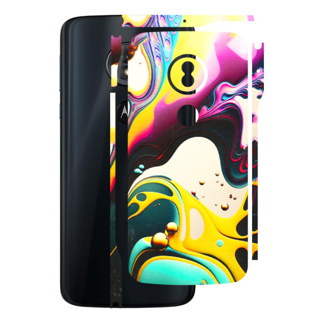 Motorola Phone Skins (All Models) - Multicolor Abstract pattern - 3D Embossed Finish (L-254) Motorola Moto G6 Play