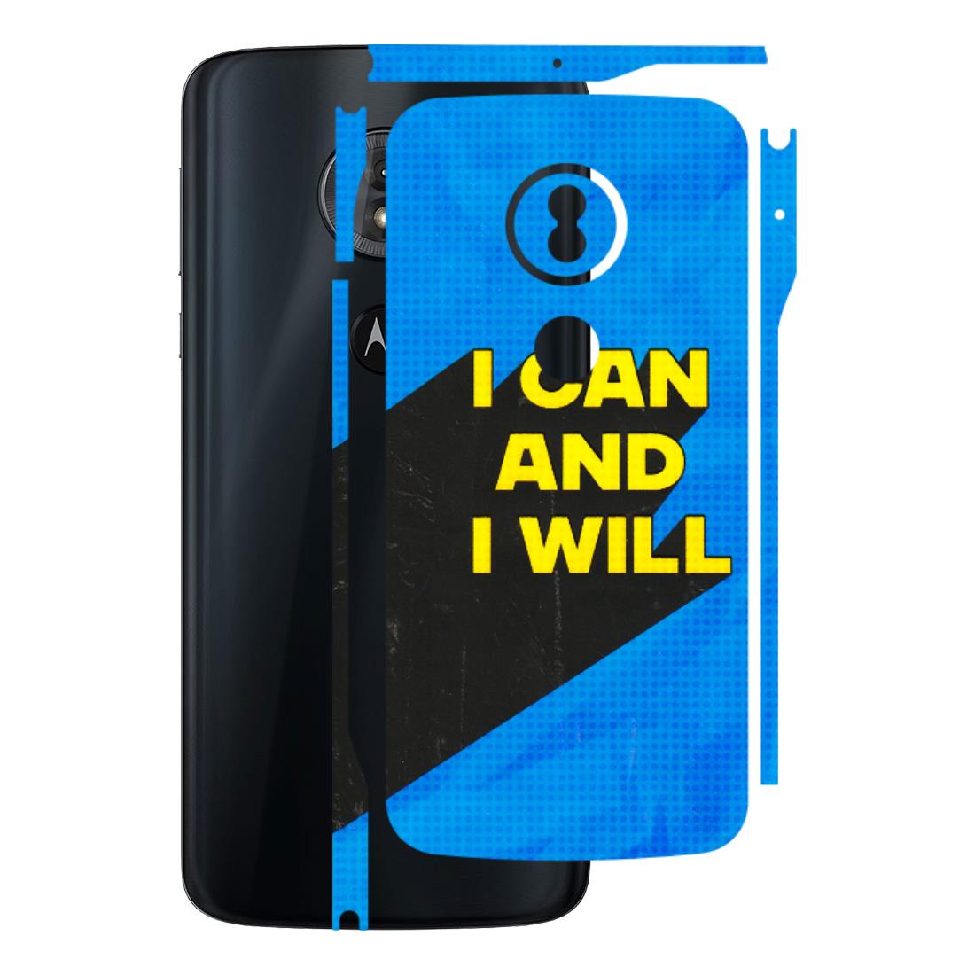Motorola Phone Skins (All Models) - I Can And I Will - 3D Embossed Finish (L-281) Motorola Moto G6 Play