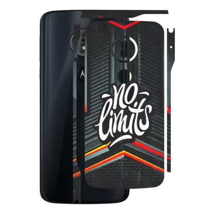 Motorola Phone Skins (All Models) - No Limits - 3D Embossed Finish (L-286) Motorola Moto G6 Play