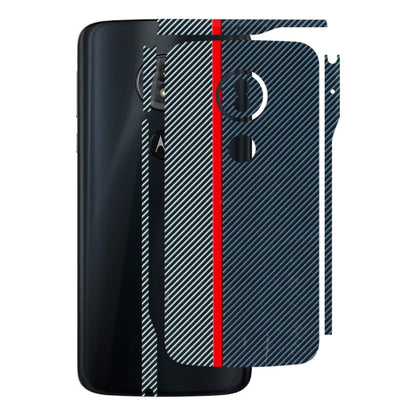 Motorola Phone Skins (All Models) - Blue Sober Lines - 3D Embossed Finish (L-305) Motorola Moto G6 Play