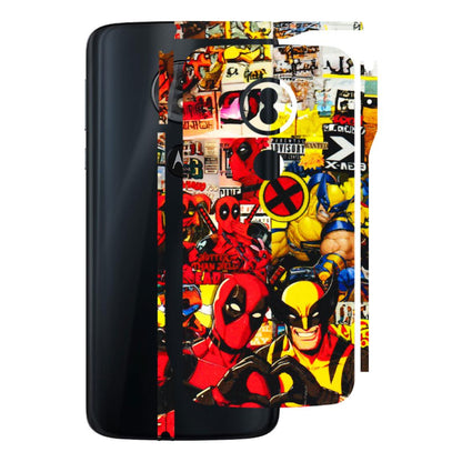 Motorola Phone Skins (All Models) - Spidy Wolverine - 3D Embossed Finish (L-310) Motorola Moto G6 Play