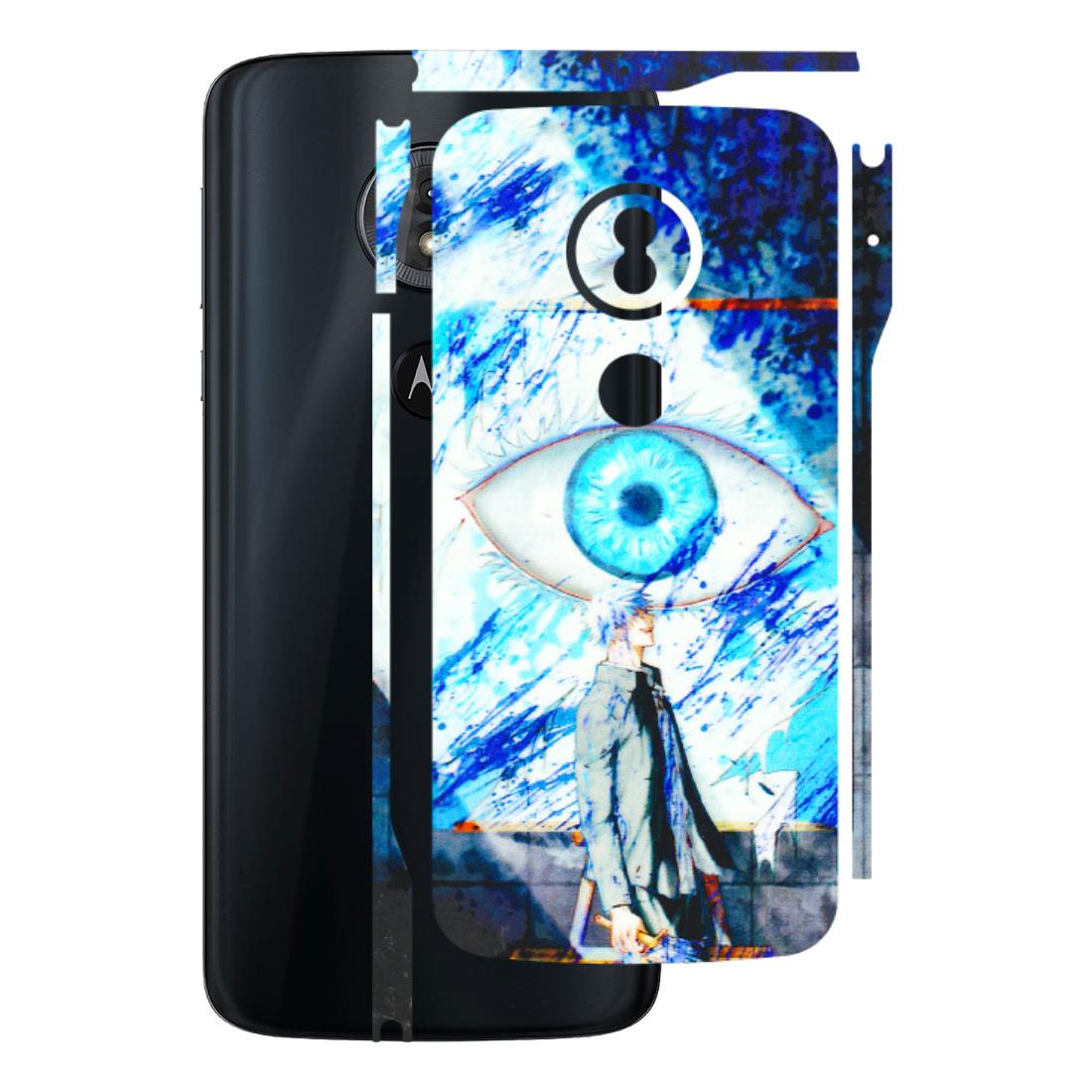 Motorola Phone Skins (All Models) - Anime Sea Blue Eye - 3D Embossed Finish (L-318) Motorola Moto G6 Play