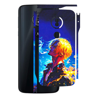 Motorola Phone Skins (All Models) - Sanji Vinsmoke One Piece - 3D Embossed Finish (L-319) Motorola Moto G6 Play