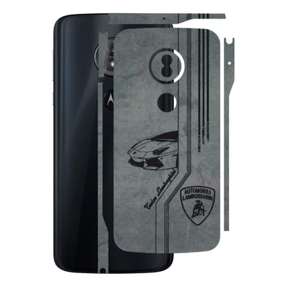 Motorola Phone Skins (All Models) - New Lamborgini Aventador - 3D Embossed Finish (L-321) Motorola Moto G6 Play