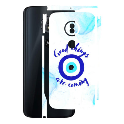 Motorola Phone Skins (All Models) - Evil Eye Good Things Are Coming - 3D Embossed Finish (L-322) Motorola Moto G6 Play
