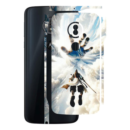 Motorola Phone Skins (All Models) - Big Hand With Monkey King - 3D Embossed Finish (L-323) Motorola Moto G6 Play