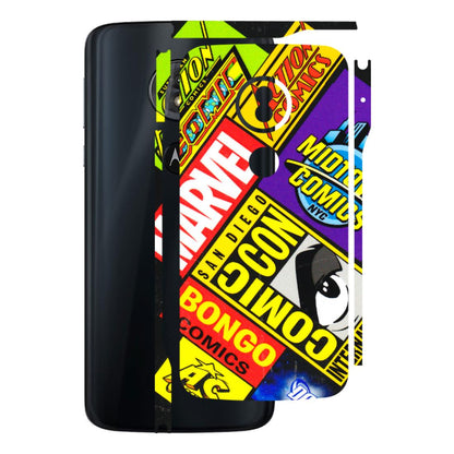 Motorola Phone Skins (All Models) - Bongo Comic Con - 3D Embossed Finish (L-325) Motorola Moto G6 Play