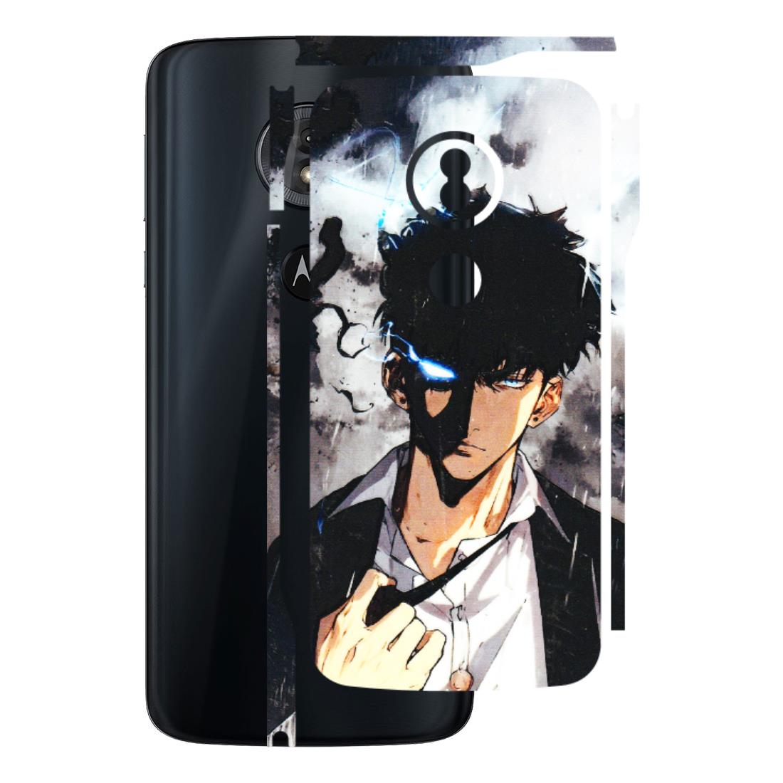 Motorola Phone Skins (All Models) - Sung Jinwoo Manhwa Anime - 3D Embossed Finish (L-328) Motorola Moto G6 Play