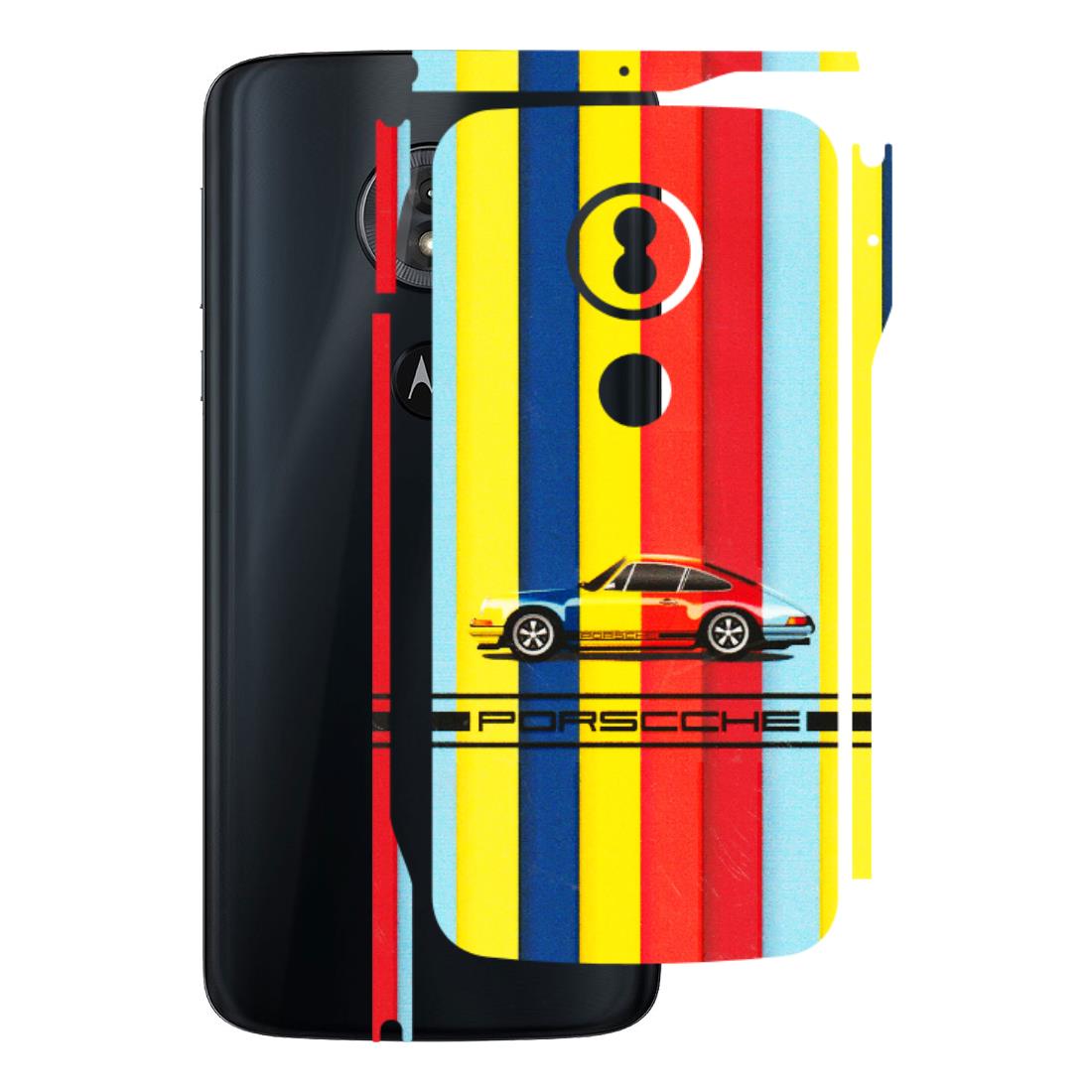Motorola Phone Skins (All Models) - Multicolour Porche - 3D Embossed Finish (L-39) Motorola Moto G6 Play