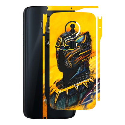 Motorola Phone Skins (All Models) - Yellow Panther - 3D Embossed Finish (L-54) Motorola Moto G6 Play