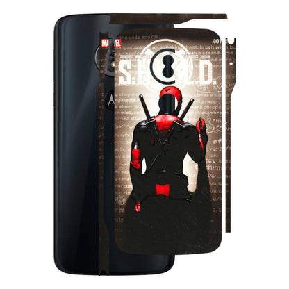 Motorola Phone Skins (All Models) - Deadpool - 3D Embossed Finish (L-56) Motorola Moto G6 Play