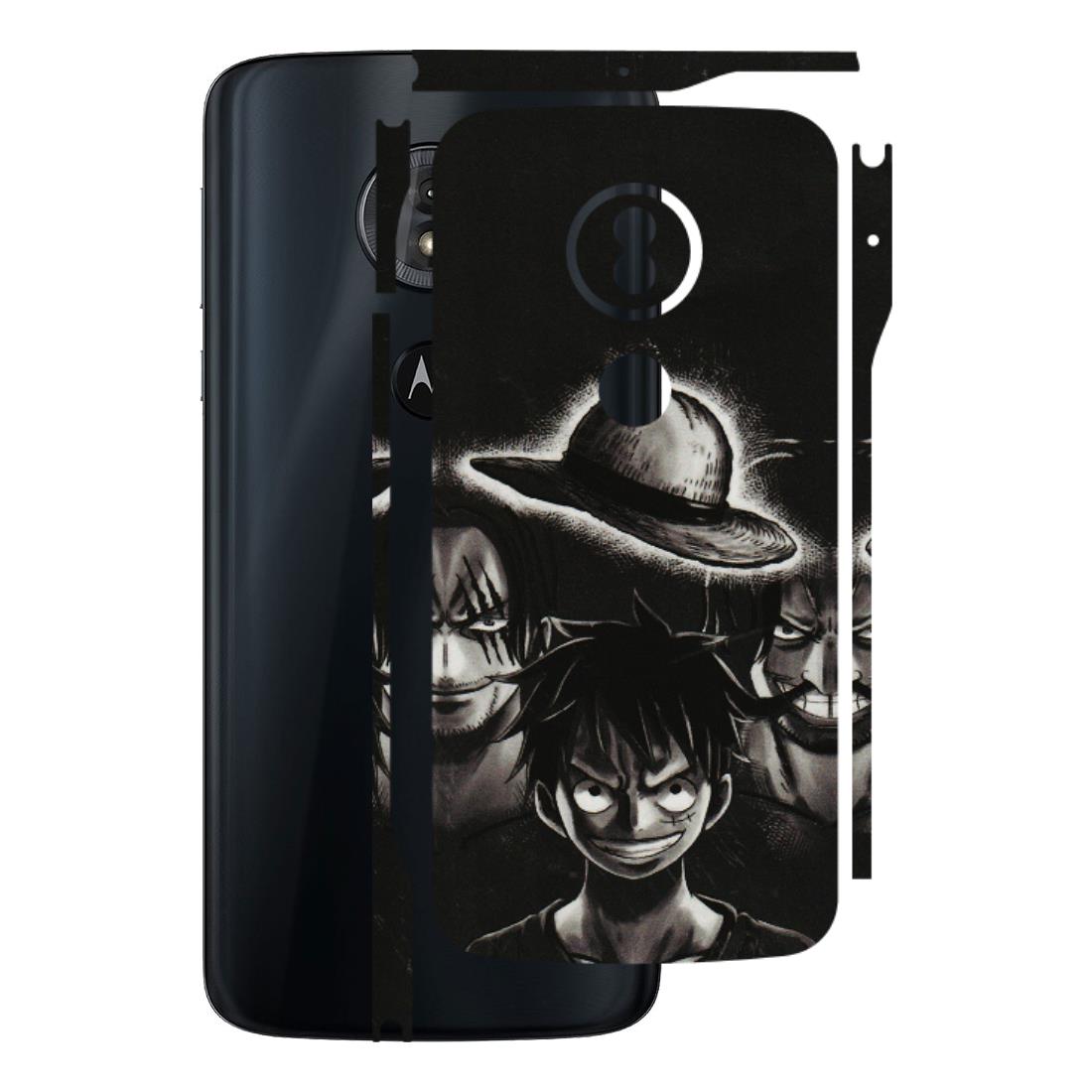 Motorola Phone Skins (All Models) - Black Luffy Hat - 3D Embossed Finish (L-57) Motorola Moto G6 Play