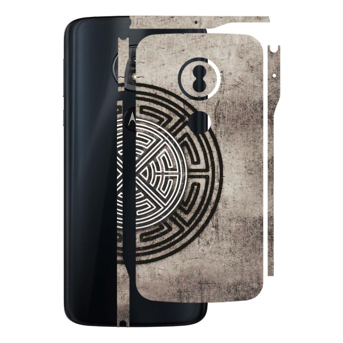 Motorola Phone Skins (All Models) - Mysterious Circular Design - 3D Embossed Finish (L-63) Motorola Moto G6 Play