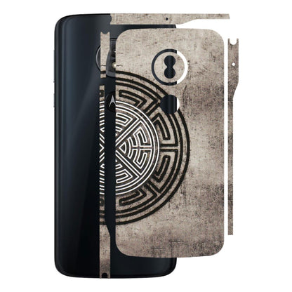 Motorola Phone Skins (All Models) - Mysterious Circular Design - 3D Embossed Finish (L-63) Motorola Moto G6 Play
