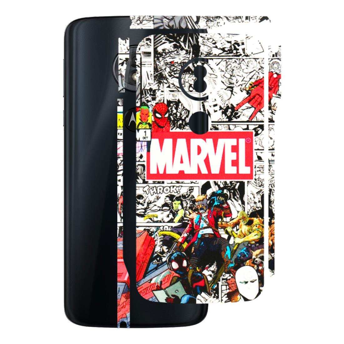 Motorola Phone Skins (All Models) - Marvel Colorful Comic - 3D Embossed Finish (L-64) Motorola Moto G6 Play