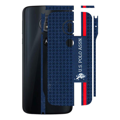Motorola Phone Skins (All Models) - US POLO Designer Brand - 3D Embossed Finish (L-65) Motorola Moto G6 Play