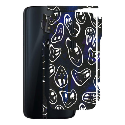 Motorola Phone Skins (All Models) - Distorted Smileys - 3D Embossed Finish (L-92) Motorola Moto G6 Play