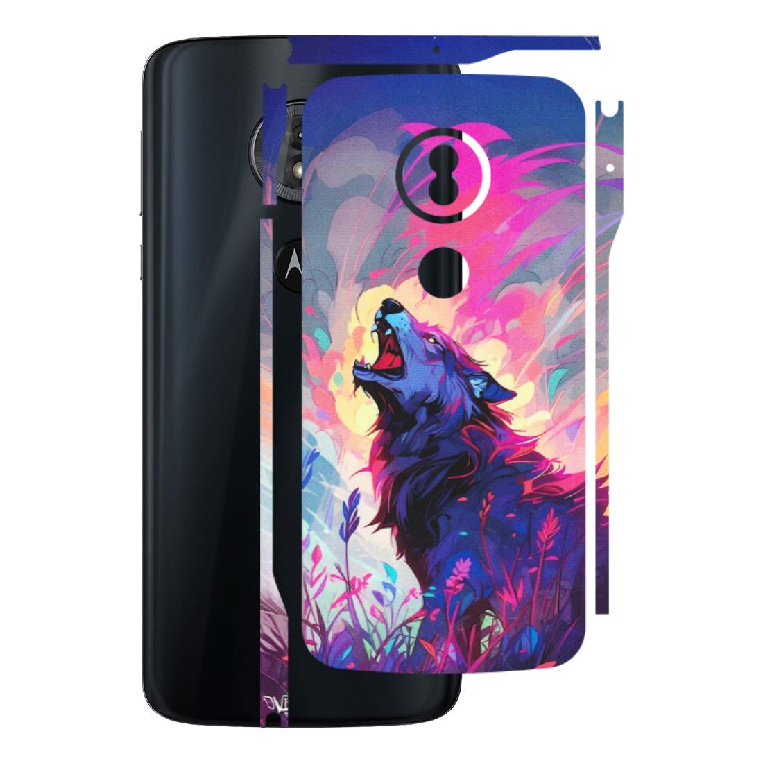 Motorola Phone Skins (All Models) - New Wild Wolf Abstract - Matte Finish (M-125) Motorola Moto G6 Play