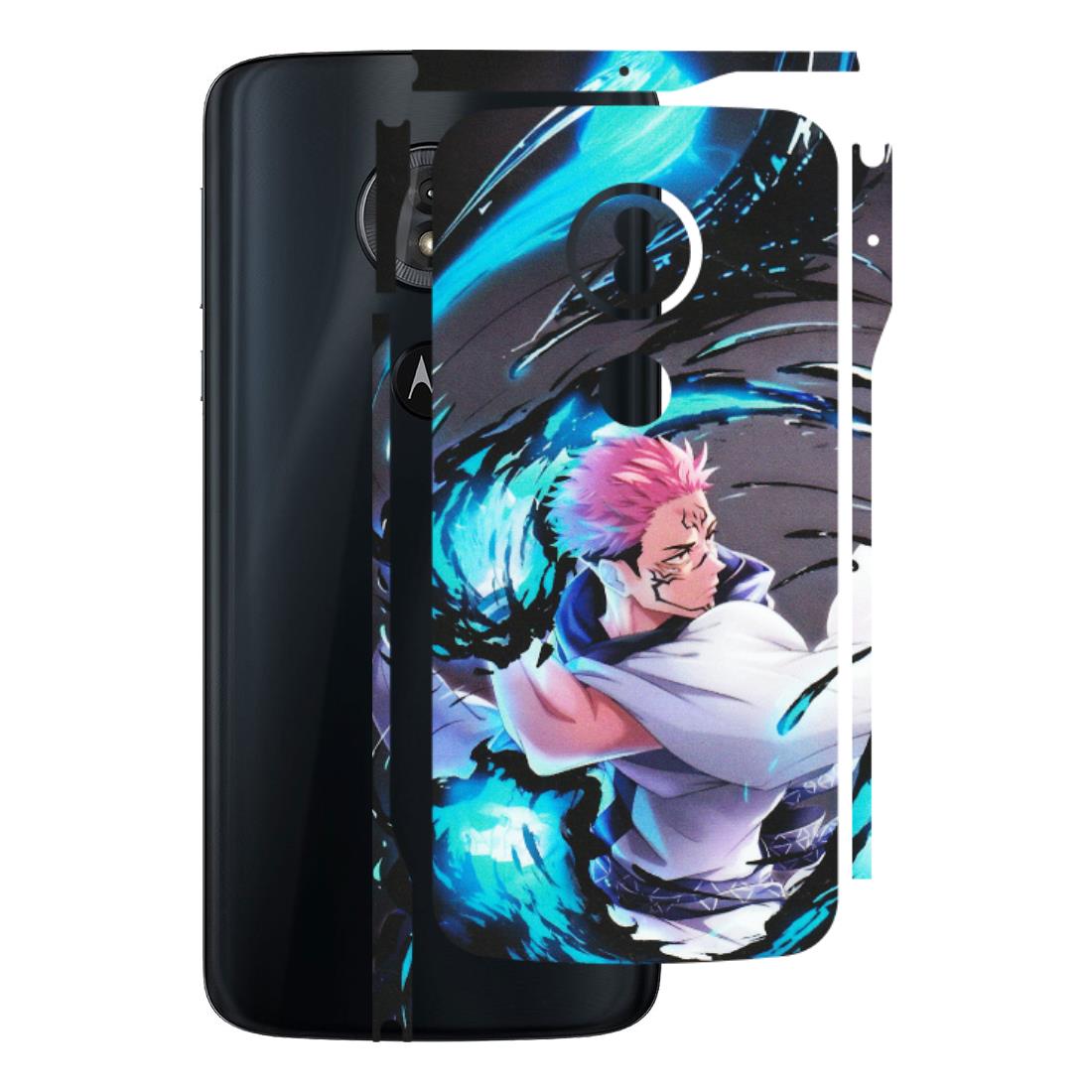 Motorola Phone Skins (All Models) - New Jujutsu Kaisen Grey Blue Anime - Matte Finish (M-127) Motorola Moto G6 Play
