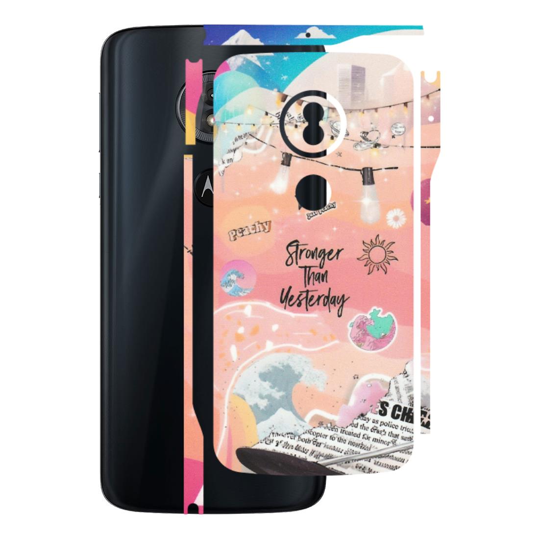 Motorola Phone Skins (All Models) - Stronger Then Yesterday - Matte Finish (M-128) Motorola Moto G6 Play