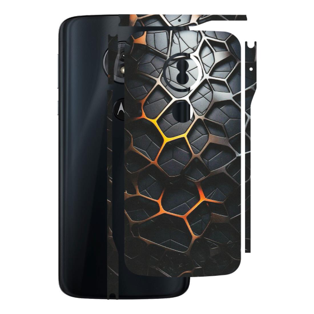 Motorola Phone Skins (All Models) - New Abstract Graphite Tiles - Matte Finish (M-130) Motorola Moto G6 Play