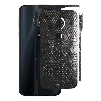 Motorola Phone Skins (All Models) - Black Snack Leather - Matte Finish (M-147) Motorola Moto G6 Play