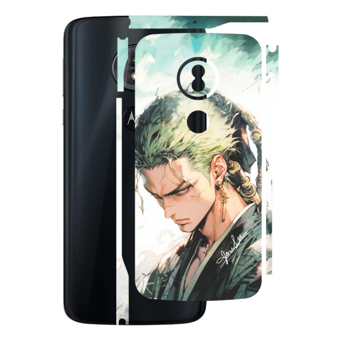 Motorola Phone Skins (All Models) - Pirate Hunter One Piece Anime - Matte Finish (M-157) Motorola Moto G6 Play