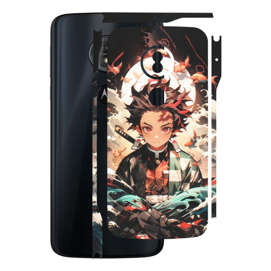 Motorola Phone Skins (All Models) - Tanjiro Demon Slayer Anime - Matte Finish (M-158) Motorola Moto G6 Play