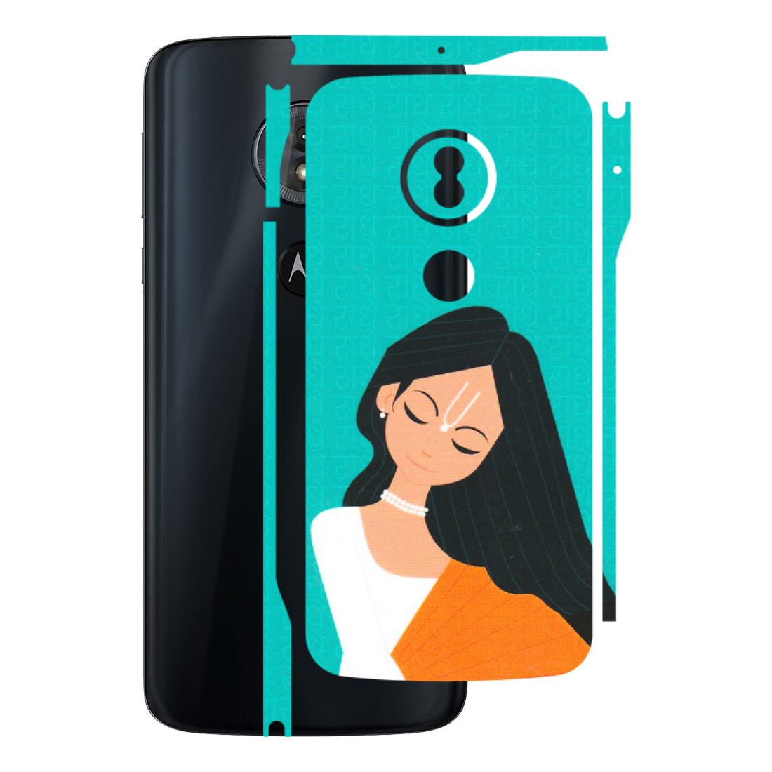Motorola Phone Skins (All Models) - Radhe Radhe With Hindu Symbol - Matte Finish (M-164) Motorola Moto G6 Play