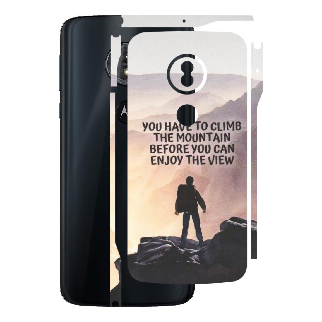 Motorola Phone Skins (All Models) - Motivational Hiking Mountain - Matte Finish (M-28) Motorola Moto G6 Play