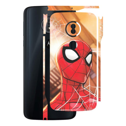 Motorola Phone Skins (All Models) - Spiderman Face New - Matte Finish (M-41) Motorola Moto G6 Play