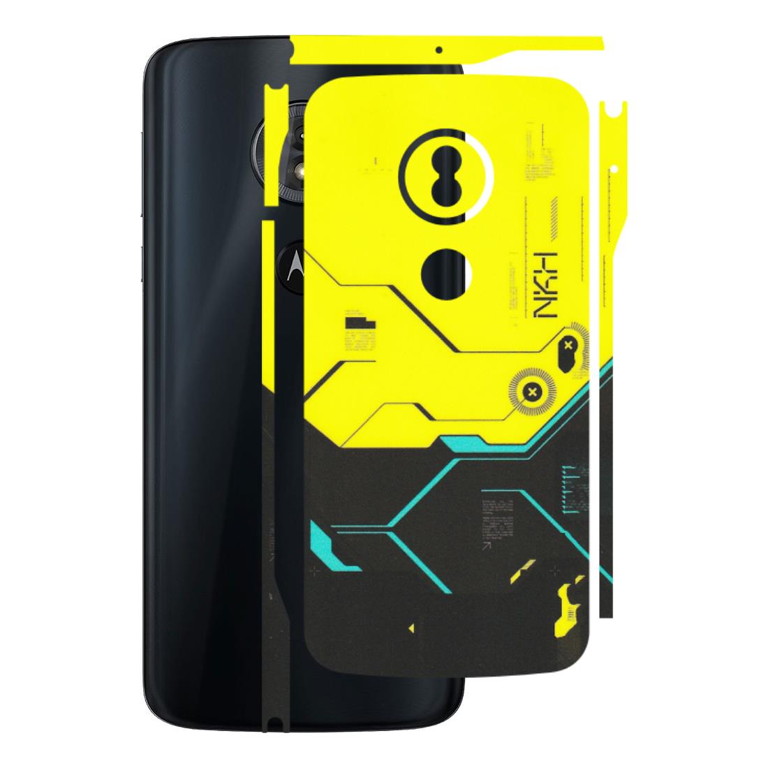 Motorola Phone Skins (All Models) - Black Yellow Technica - Matte Finish (M-53) Motorola Moto G6 Play